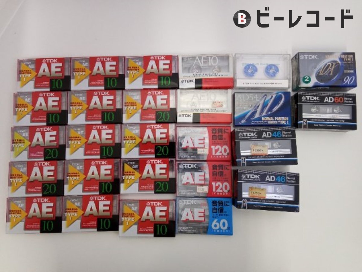 未使用/TDK/ノーマルカセットテープ まとめ 31点+オーディオヘッドクリーナー1点セットの1番目の画像