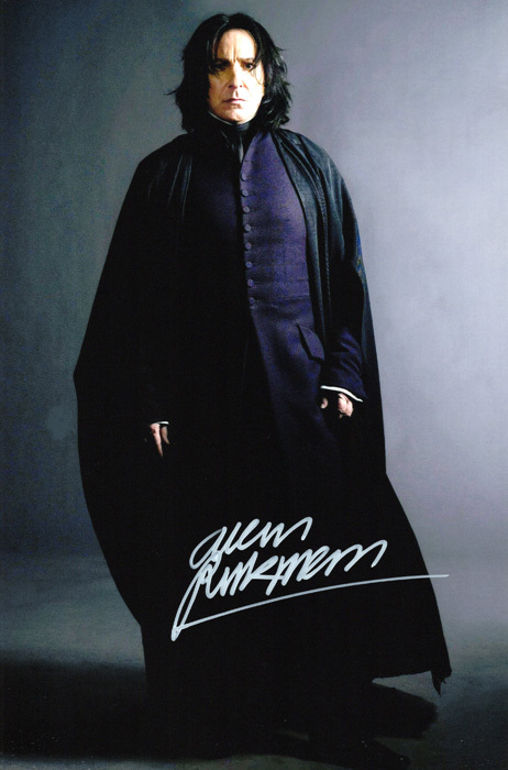 新品】アラン・リックマン 直筆サインフォト/写真 ハリーポッター Alan