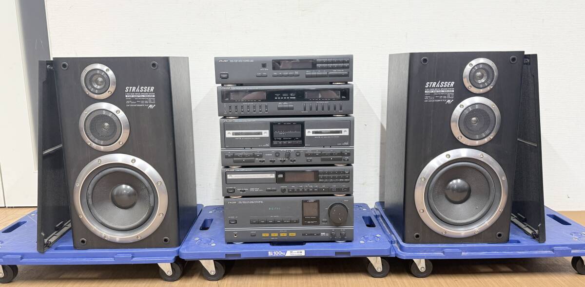 AIWAシステムコンポSTRASSER MX-SM55/TX-SM55/DX-SM55 3点セットの落札