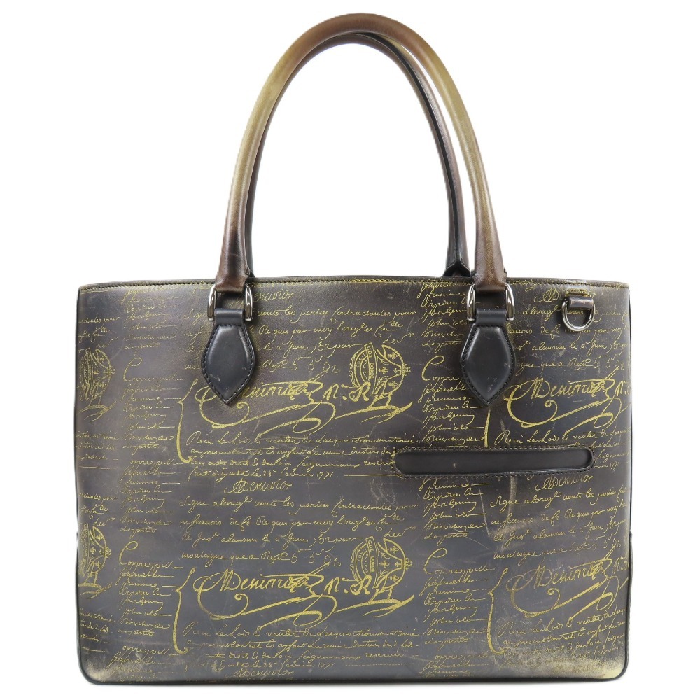 中古】Berluti ベルルッティ ファスナー開閉長財布 カリグラフィ 幻の