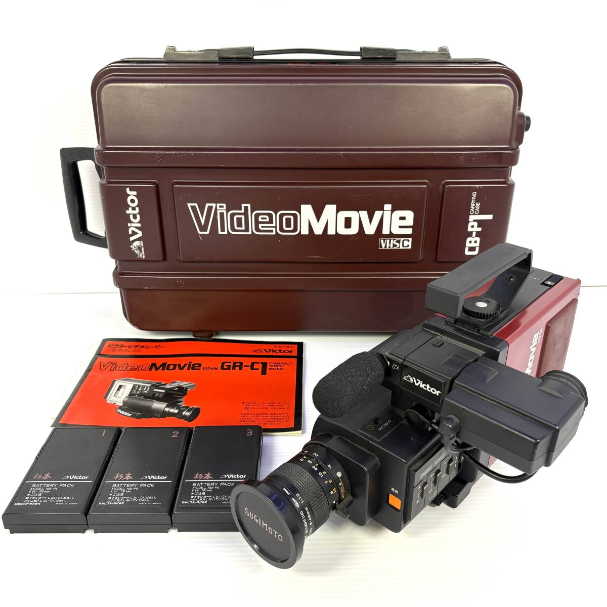 中古】Victor ビクタービデオカメラVHS-C GR-AX60 中古品 (要修理品