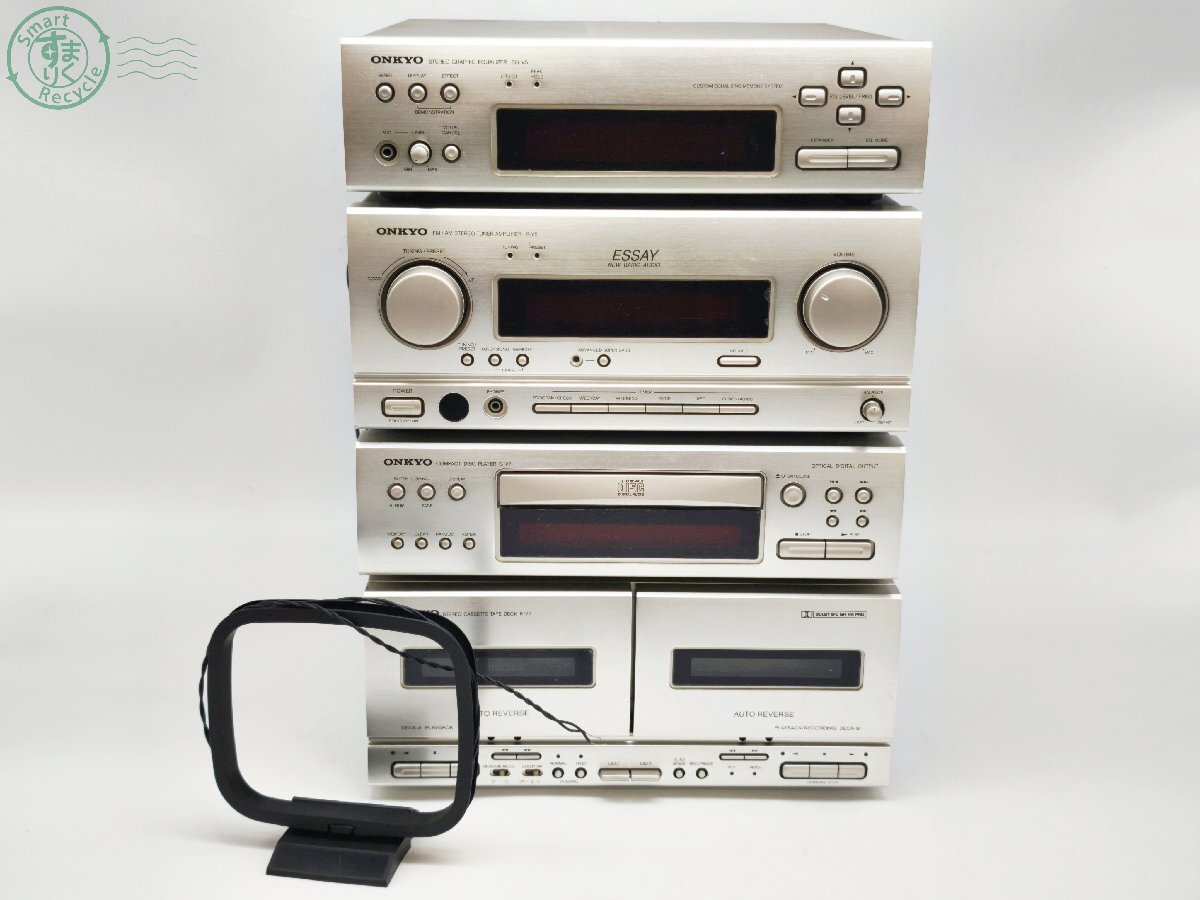 V696 ONKYO ESSAY C-A7 EQ-A5 R-A7 3台セット ONKYO オンキョー コンポESSAY R-A7 C-A7 EQ-A5 ジャンクの落札情報