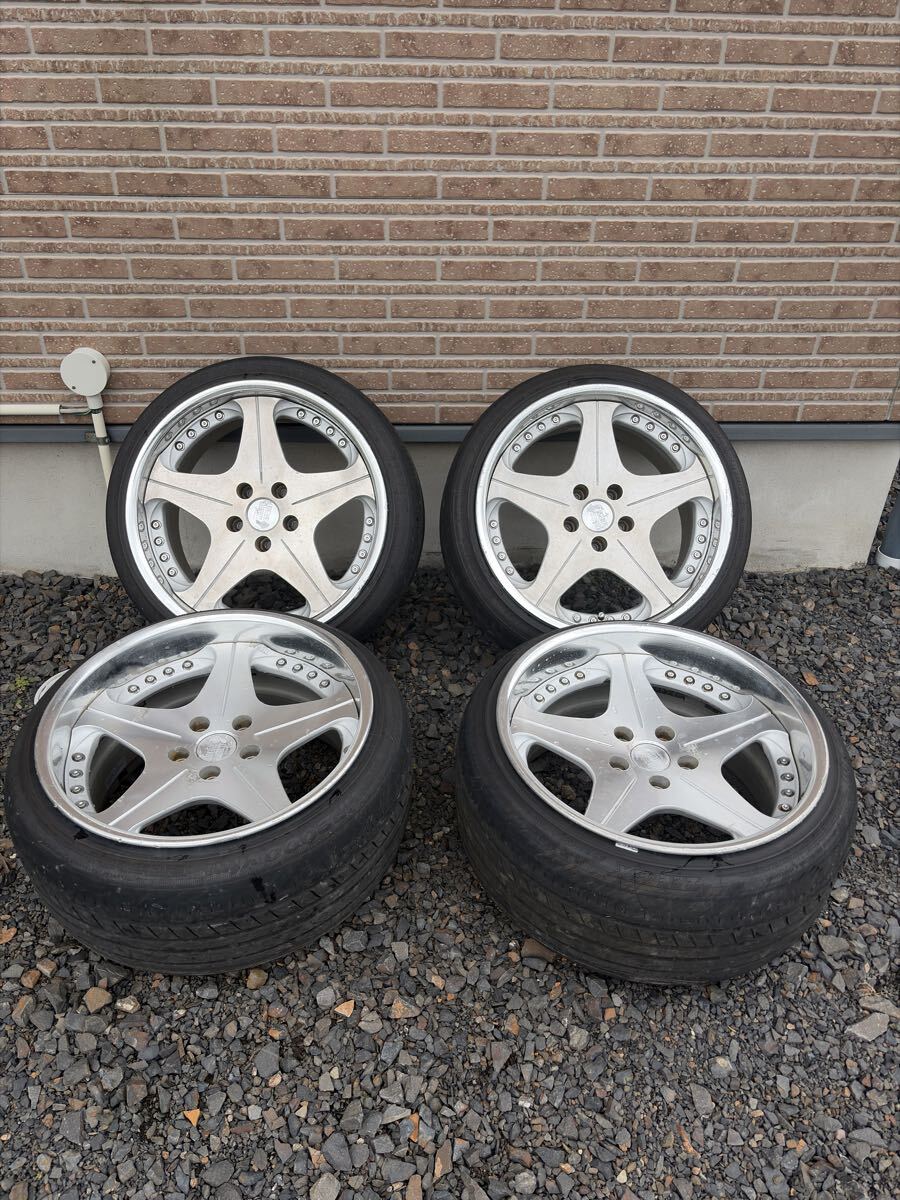 廃盤 希少サイズ メッキ☆レオンハルト Waffe ヴァッフェ☆7.5J+25 8.5