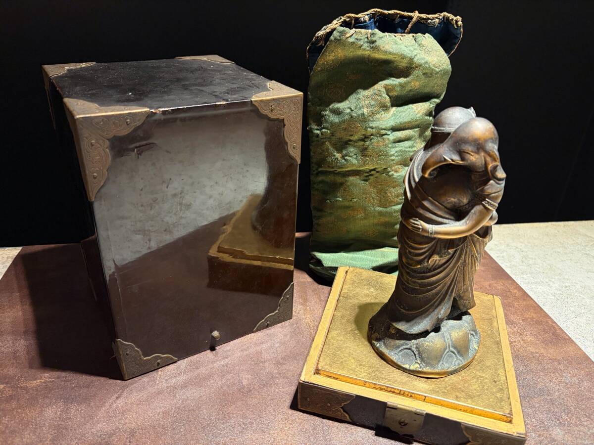 中古】銅造 歓喜天 検仏教美術仏像聖天様ガネーシャ天部秘仏珍品の落札