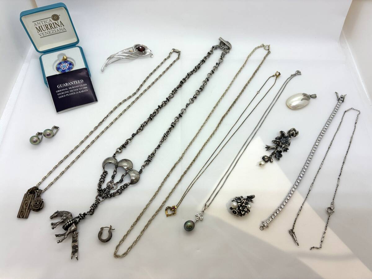 中古】イタリア ベネチアンガラス マイクロモザイク アクセサリー