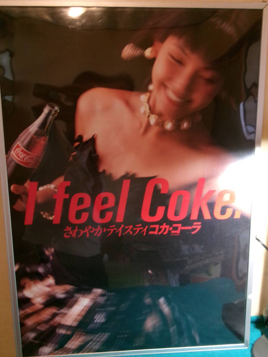 中古】コカコーラ I feel Coke マサコ ☆額装品☆ 広告 額入り