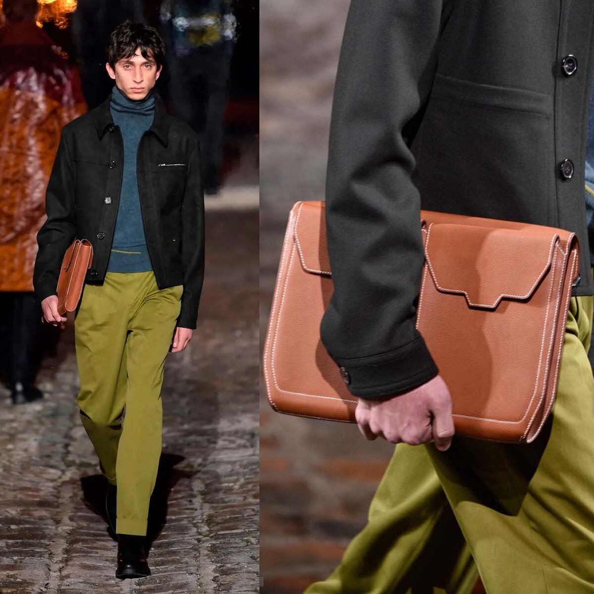 トムフォード tomford ブラックレザーバッグ ショルダー ゴールド 野口