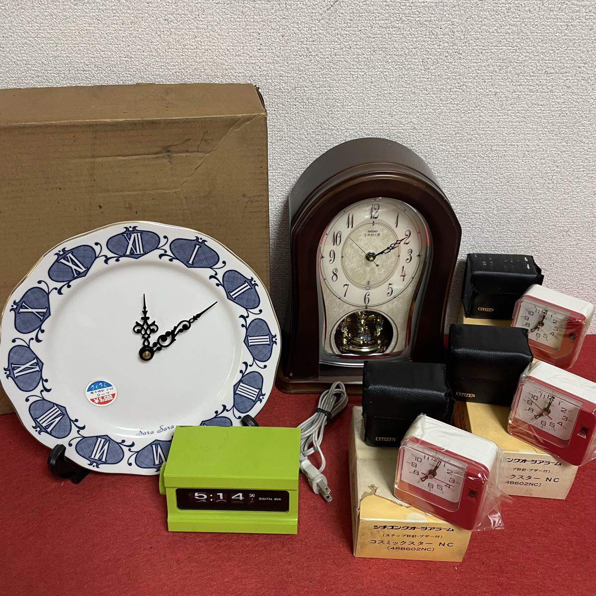 中古】未使用：SEIKO EMBLEM エンブレム HS355N 高級大型振り子時計の