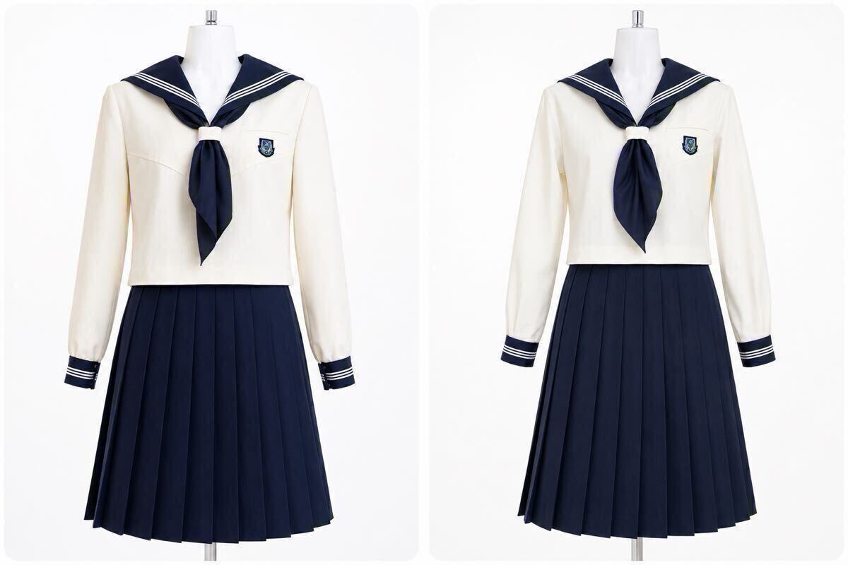 愛知淑徳】制服 夏服 愛知淑徳高校 名古屋 女子高 セーラー服 スカート