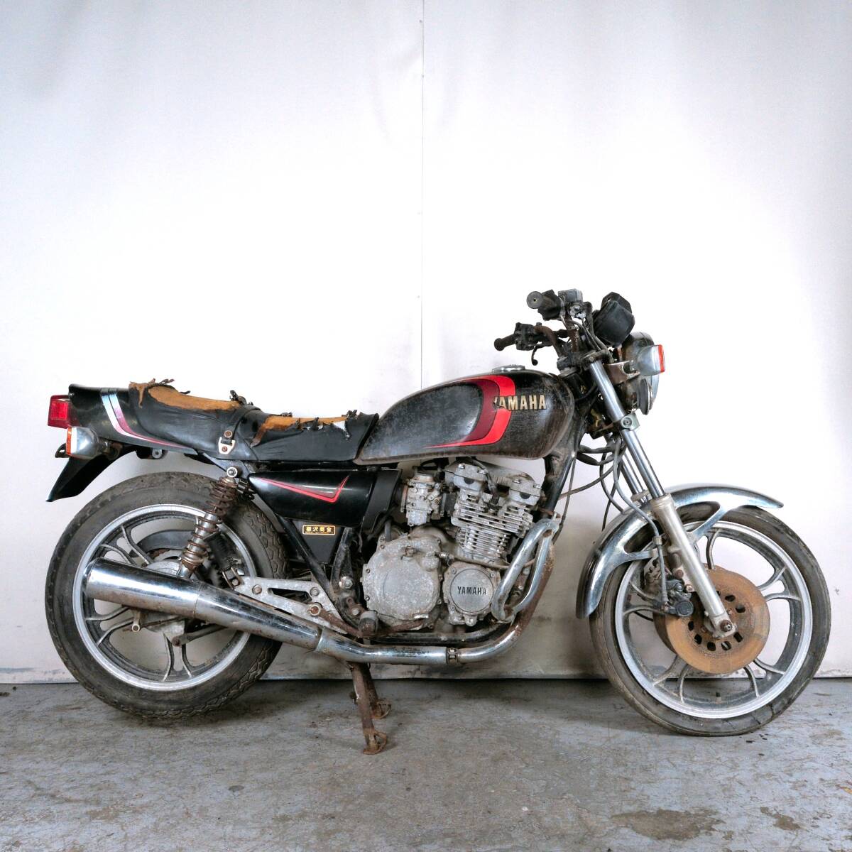 YAMAHA RZ50 5R2】レストアベース エンジン始動OK 鍵有 書類有 水冷 2
