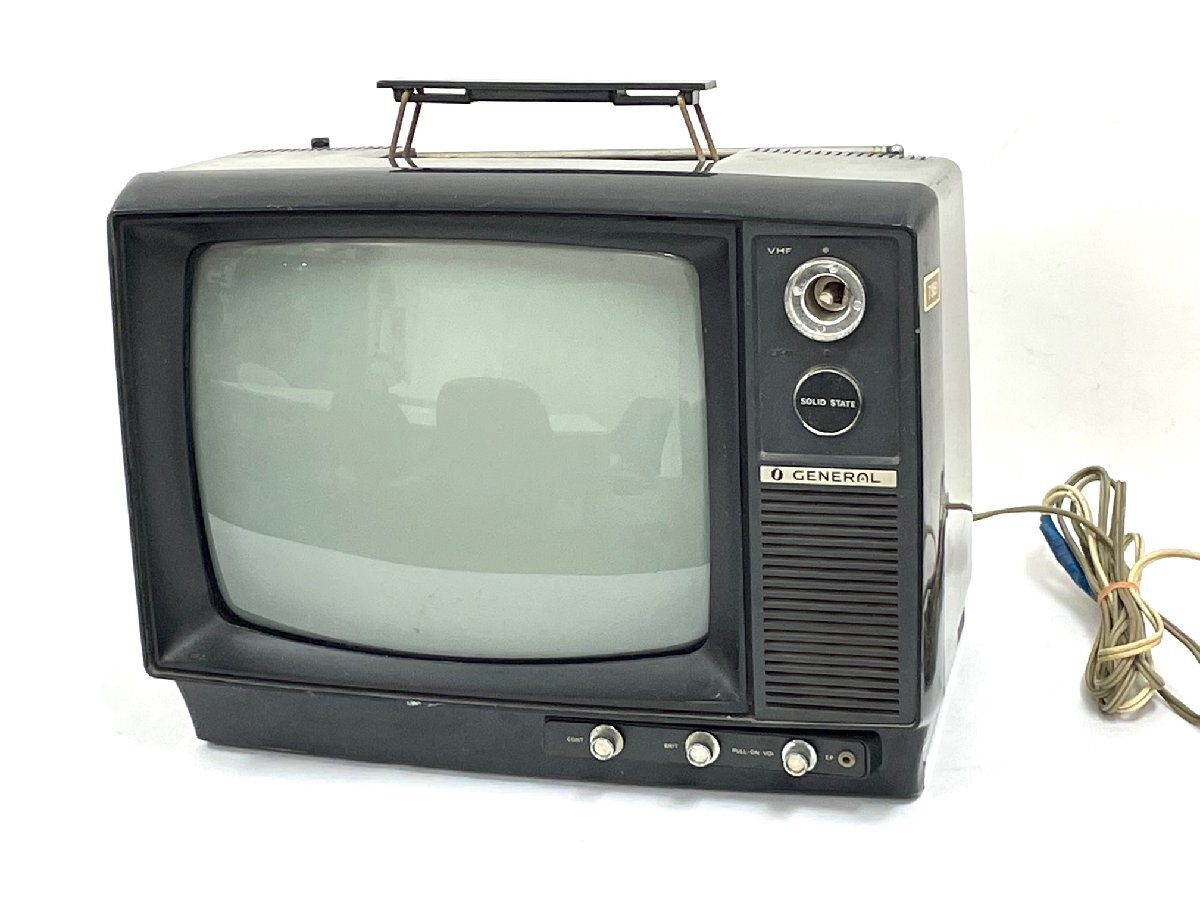 昭和レトロ ブラウン管テレビ GENERAL TYPE14T-10 農協のマーク 日立