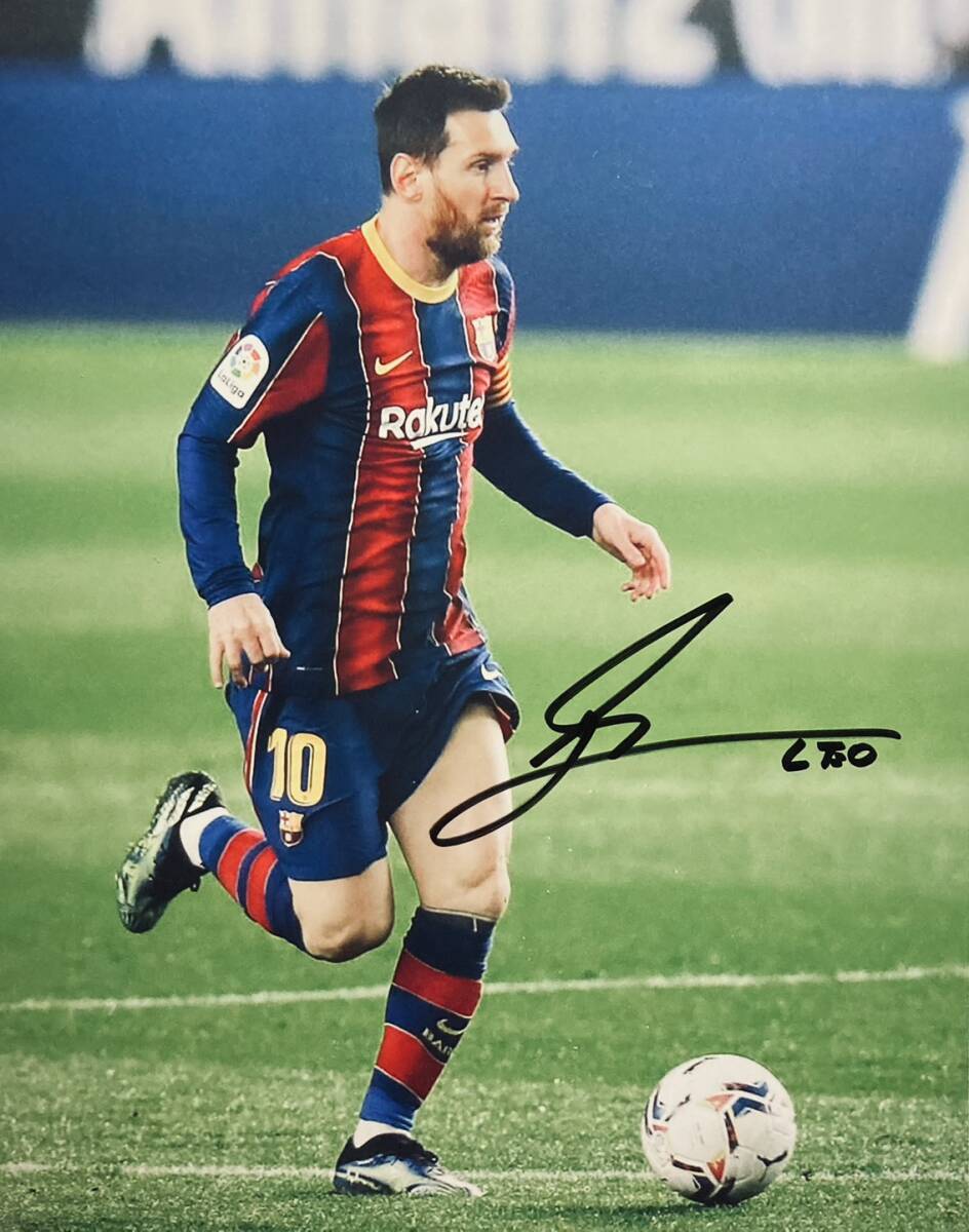 リオネル・メッシ ネイマール☆直筆サイン入り写真☆サッカー選手☆彡