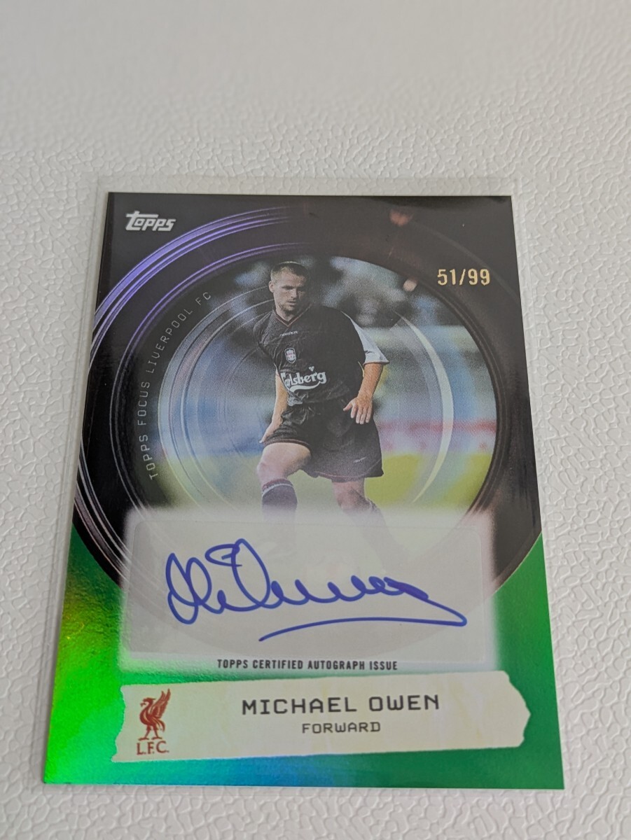 Topps Premier Gold 2003 Michael Owen AUTOGRAPH マイケル
