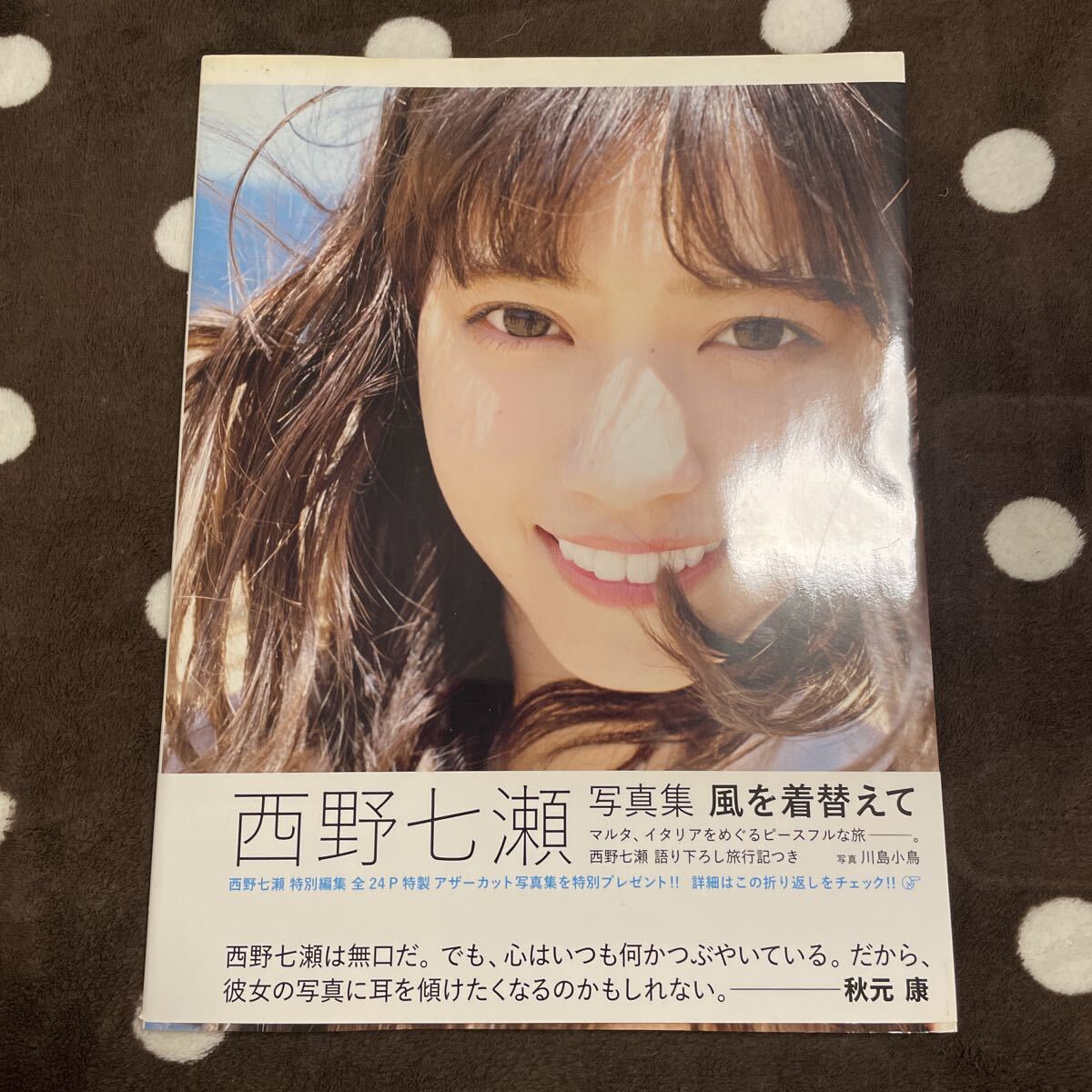 中古】乃木坂46 西野七瀬 直筆サイン入り生写真『風を着替えて』Aの