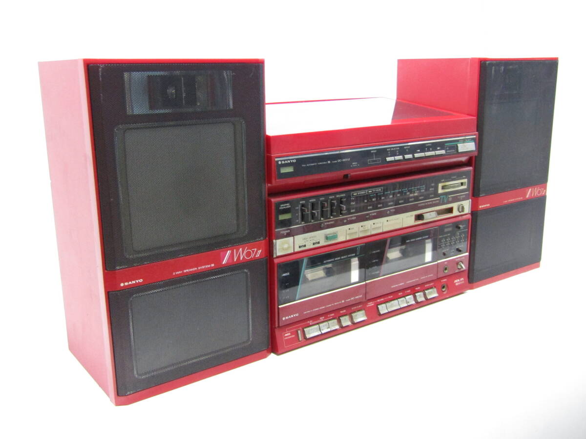 全体的に状態が悪い】SANYO サンヨー システムコンポ 昭和レトロ CD
