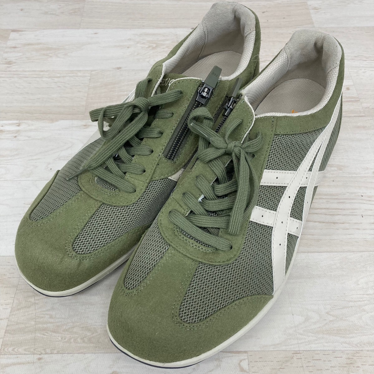 日本製 アシックス タイガー（TFW003）青黄 ナイロン 27～27.5cm asics