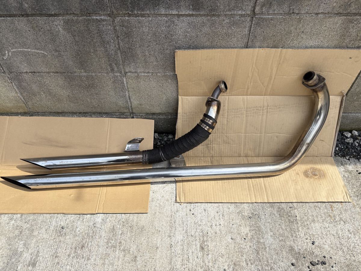 中古】ビラーゴ250 3DM 大人気!! 社外製 二本出し スラッシュカット