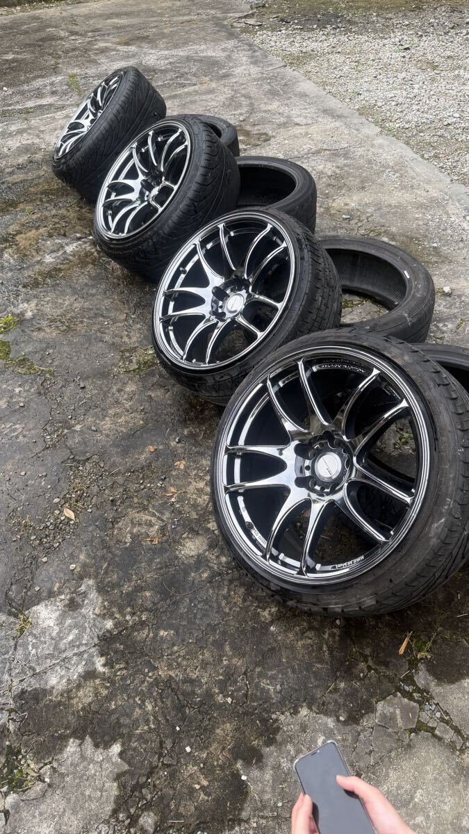 中古】WORK EMOTION 11R ワーク エモーション メッキ アルミ タイヤ