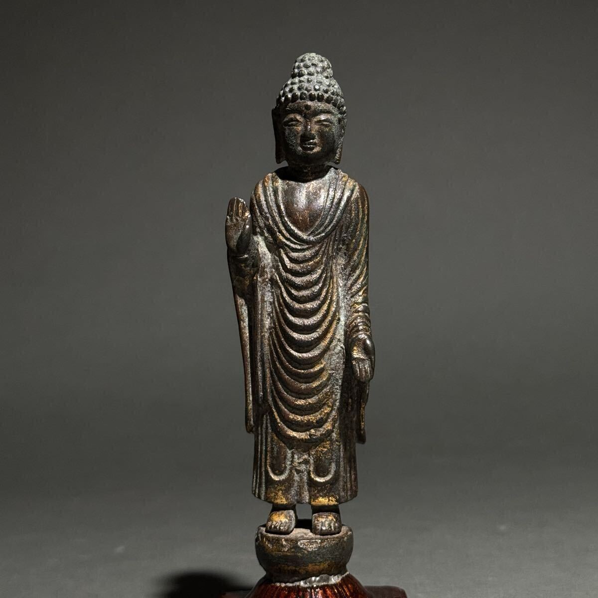 新羅小金銅仏如来立像（統一新羅時代）の落札情報詳細 - Yahoo