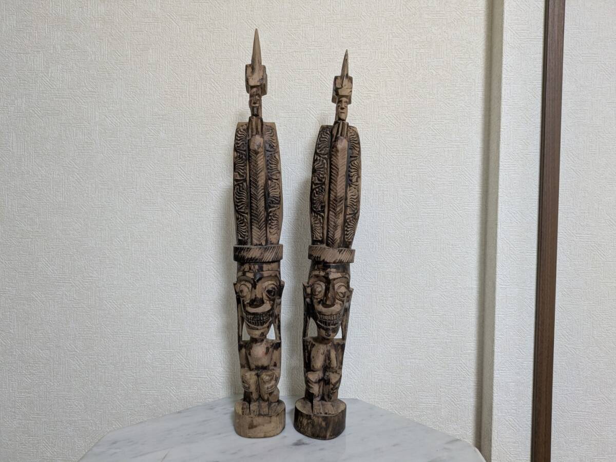 ヴィンテージ アフリカ マスク 仮面 木彫り プリミティブアート 民族