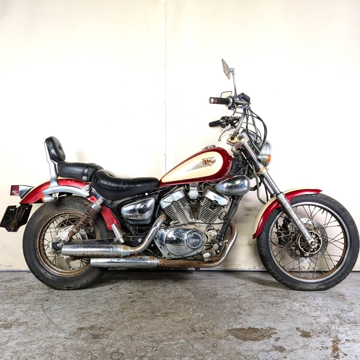 YAMAHA RZ50 5R2】レストアベース エンジン始動OK 鍵有 書類有 水冷 2