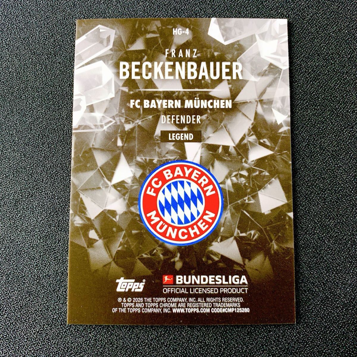フランツ ベッケンバウアー 直筆 サイン カード FRANZ BECKENBAUER