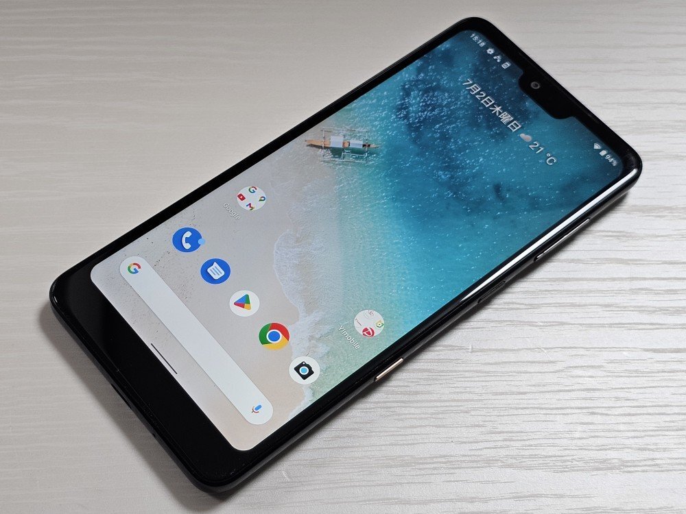 美品 Y!mobile SHARP Android One X1 (ダークパープル) 5.3インチ