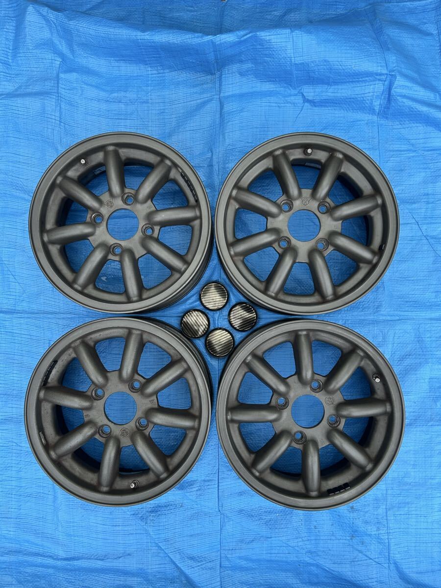ワタナベ 155/55R14 6J PCD114.3 カプチーノ EA11・EA21 4本セットの