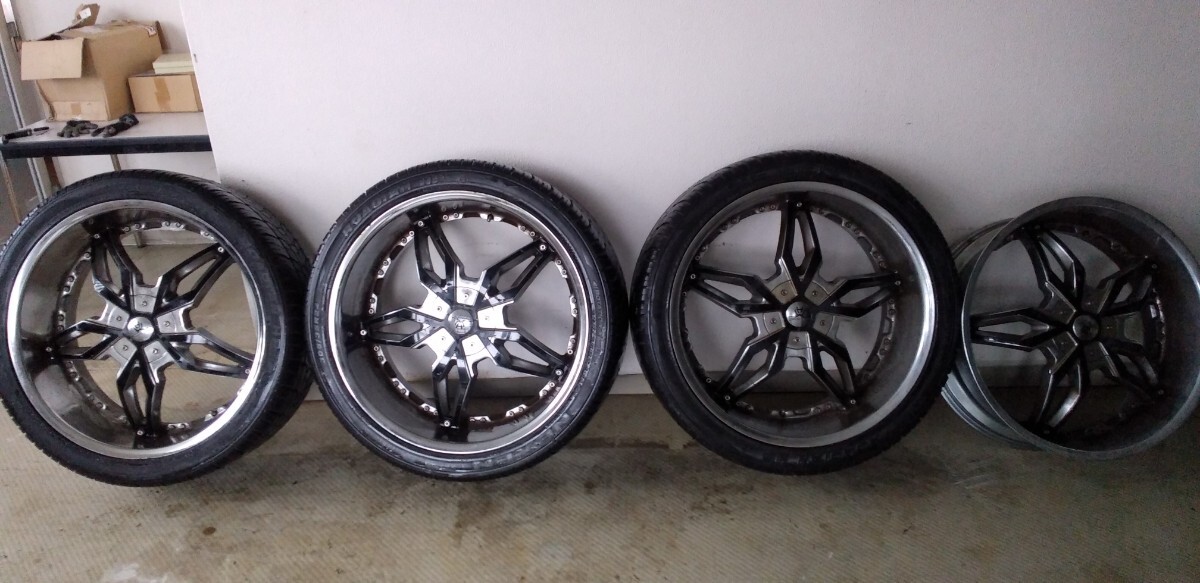 ま24 HIPNOTIC WHEELS/ヒプノティック C-NOTE 20×8.5J 5穴マルチ/100