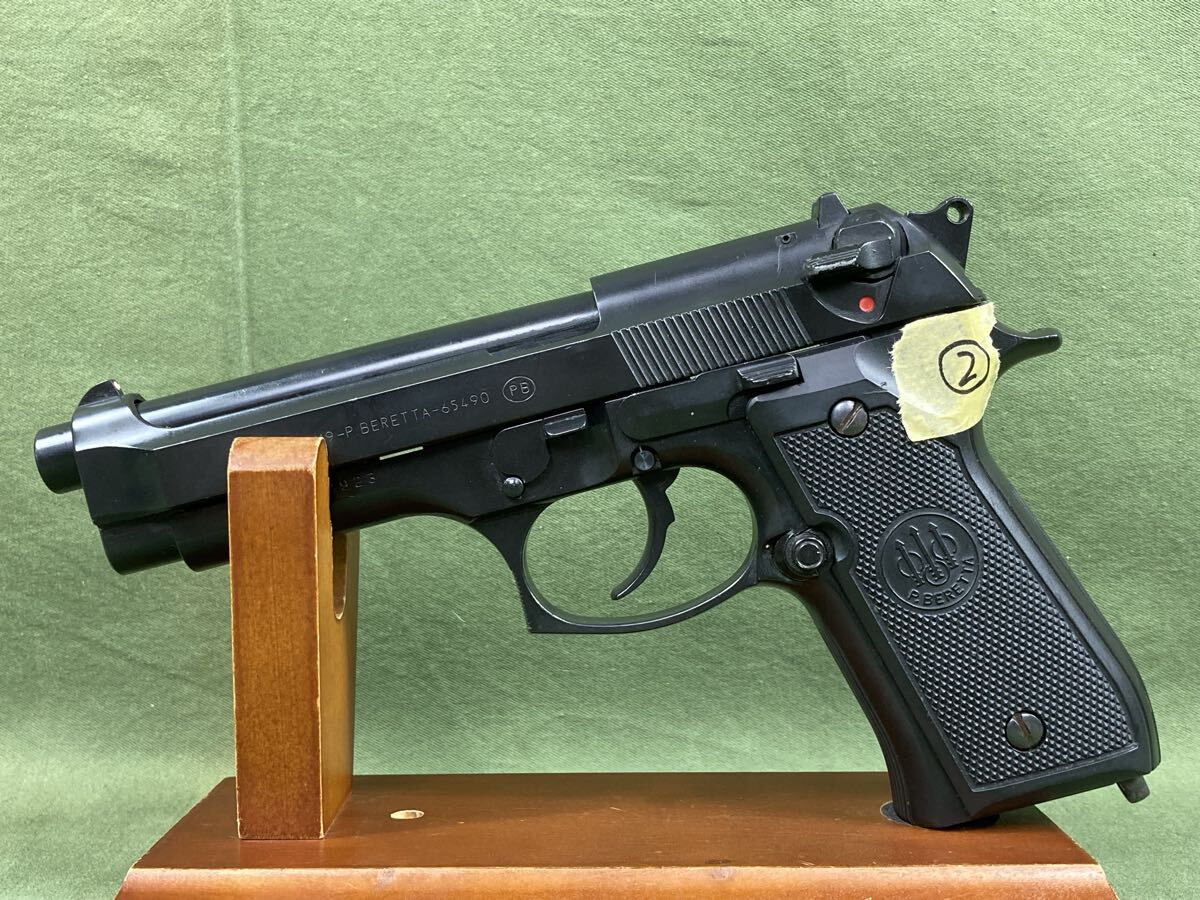 中古】美品 MGC BERETTA M92F ベレッタ 木製グリップ付き 固定スライド