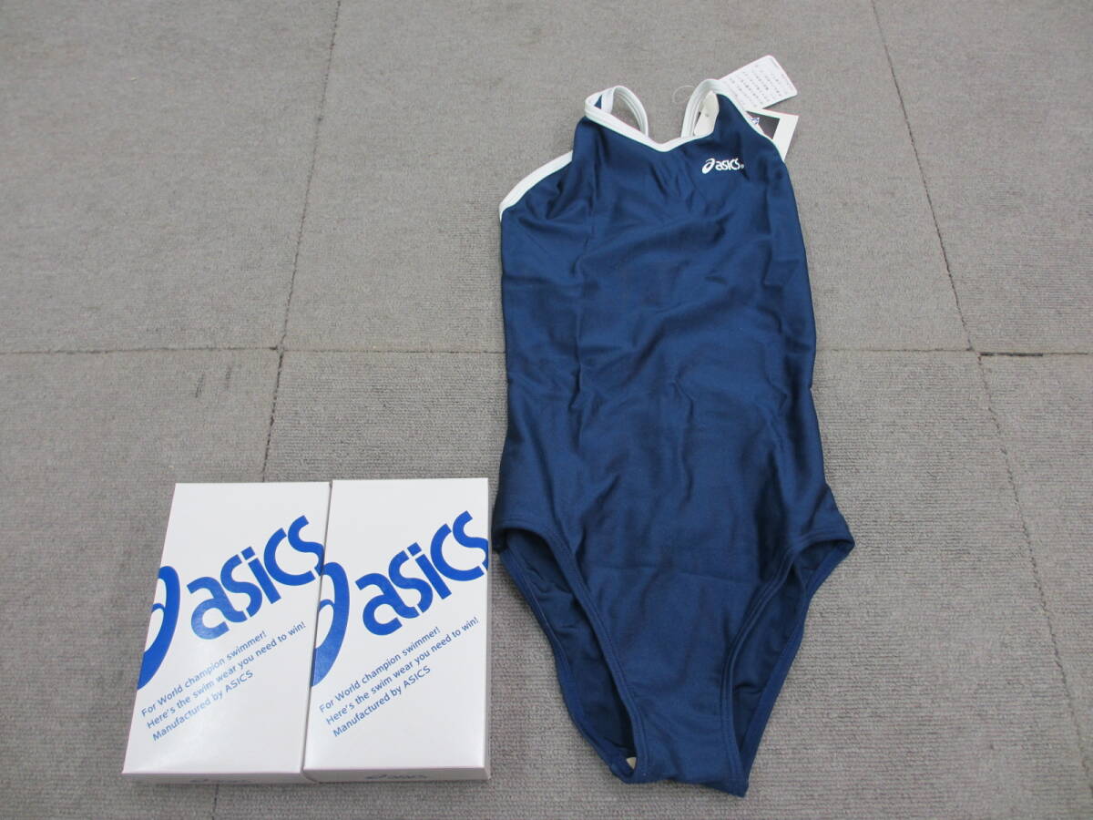 新品】asics ALV700 サイズM 50ネイビー 競泳水着 スクール水着にもの