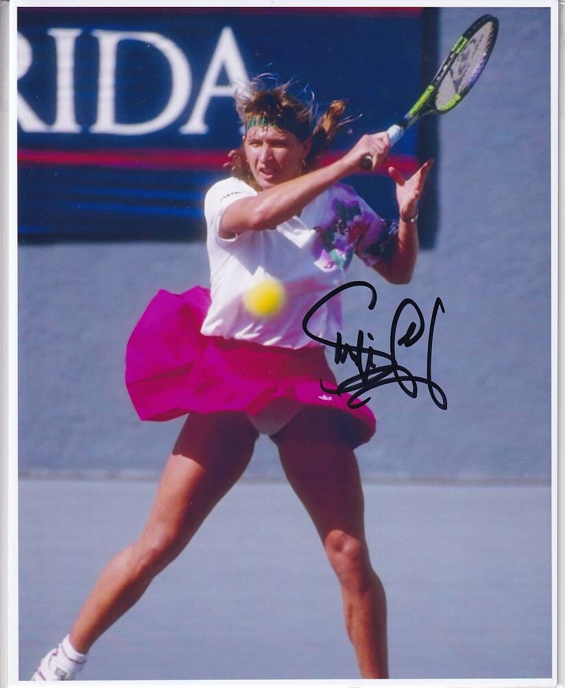 シュテフィ・グラフ Steffi Graf直筆サイン入り写真☆証明書COA付2L