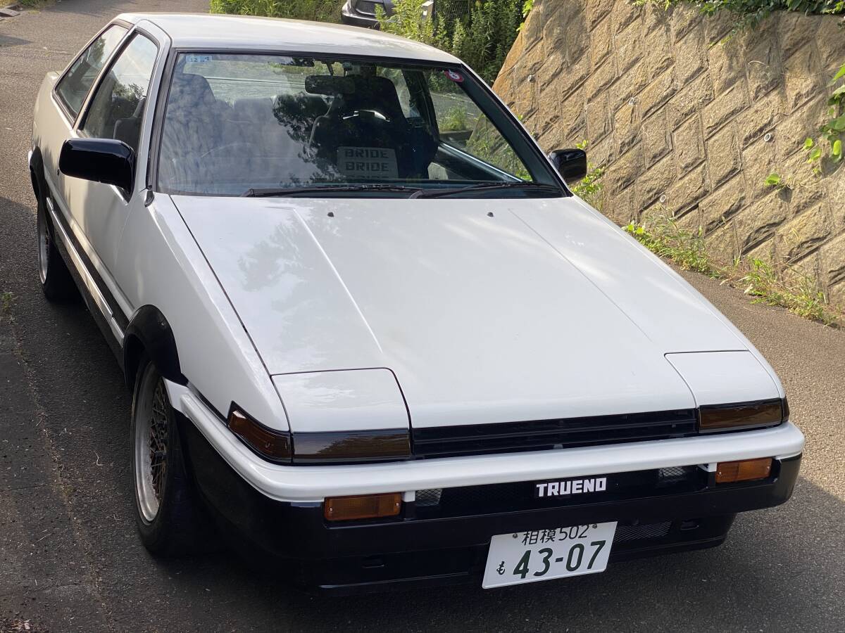 プラモデル 完成品 1/24 エンジン付き トヨタ スプリンタートレノ AE86