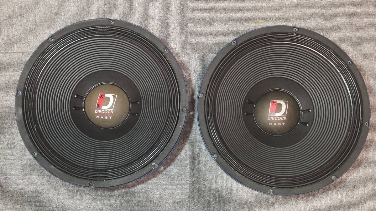 DIECOCK DM-12HD 外向きスピーカー4Ω300w2個 大黒 ダイコックの落札