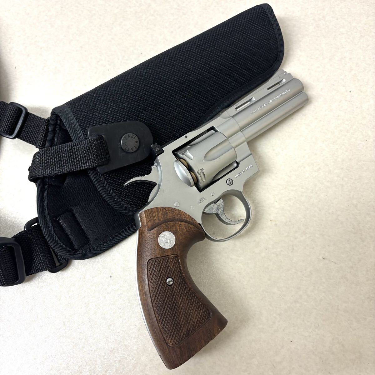 実物 コルトパイソン パックマイヤー グリップ タナカ Colt python