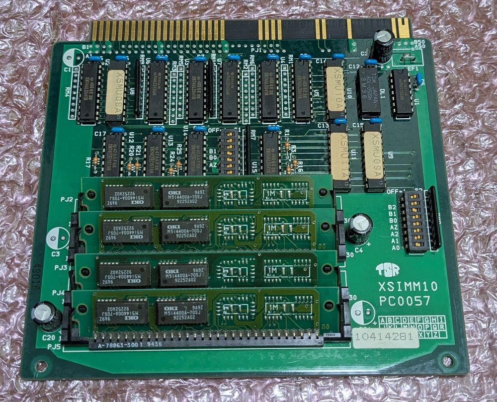 全体的に状態が悪い】X68000 SIMM増設メモリボード XSIMM10 PC0057 TSR