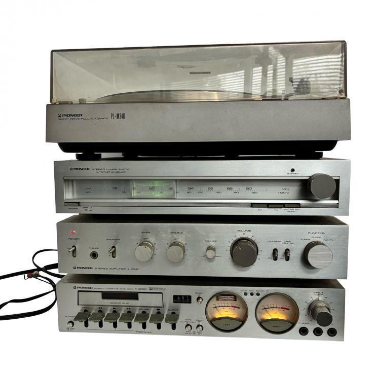 レトロ! TRIO ステレオ オーディオラックセット カセットデッキKX-500