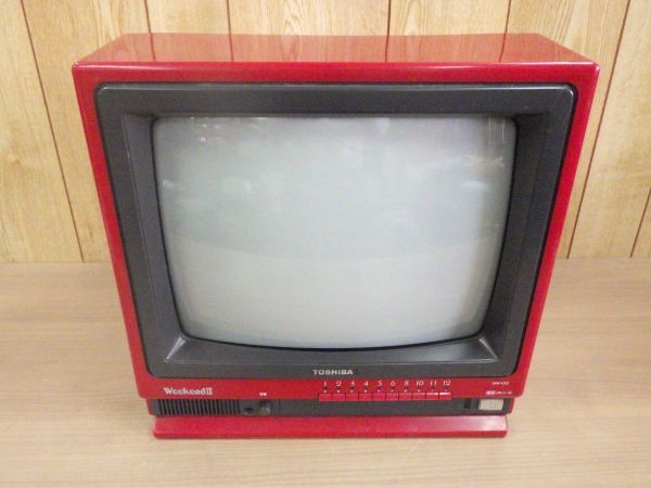 中古】TOSHIBA 東芝 カラーテレビ 14W-E30 Weekend2 1987年製