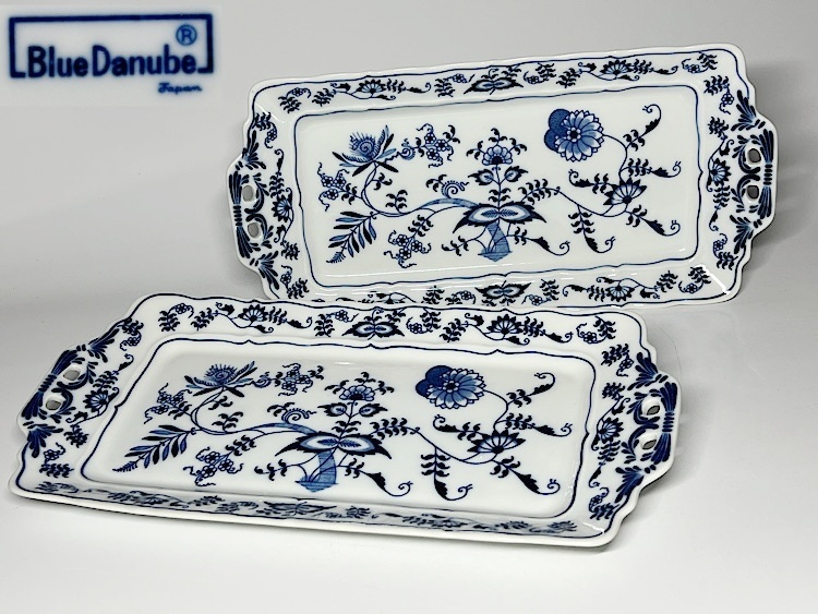 Blue Danube ブルーダニューブ 22cmプレート☆洋食器 皿 ブルー