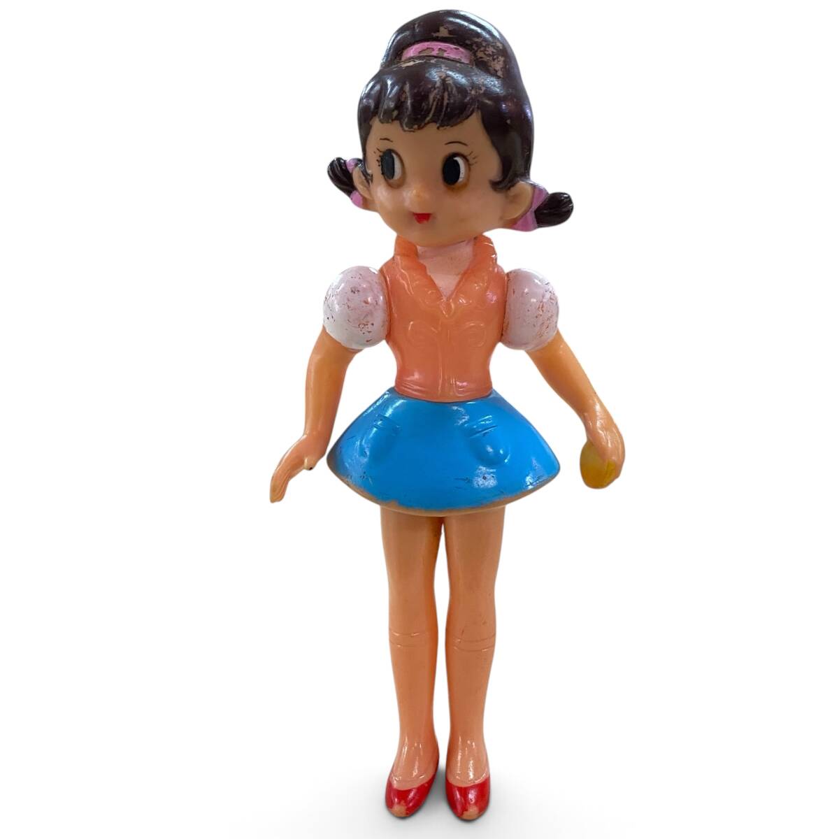 やや傷や汚れあり】当時物 S.K.H ひみつのアッコちゃん ソフビ人形 高