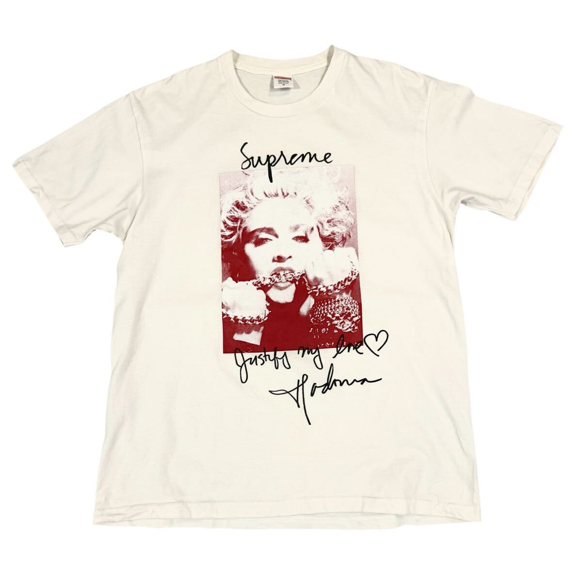 新品】キムタク私物着用 SUPREME MADONNA Tシャツ 黒 Mサイズ 新品未