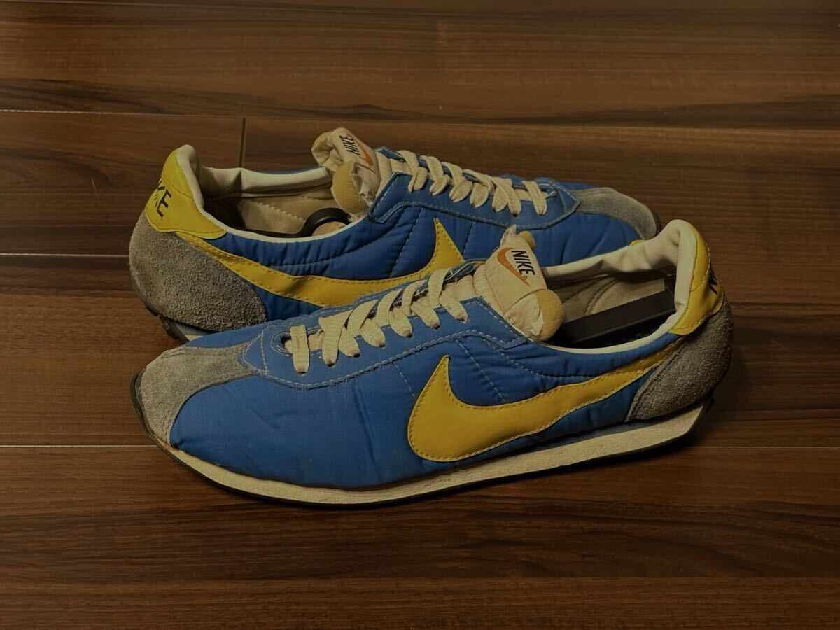 70's NIKE ゴツナイキ 染み込みプリント ツートン スウェット USA製