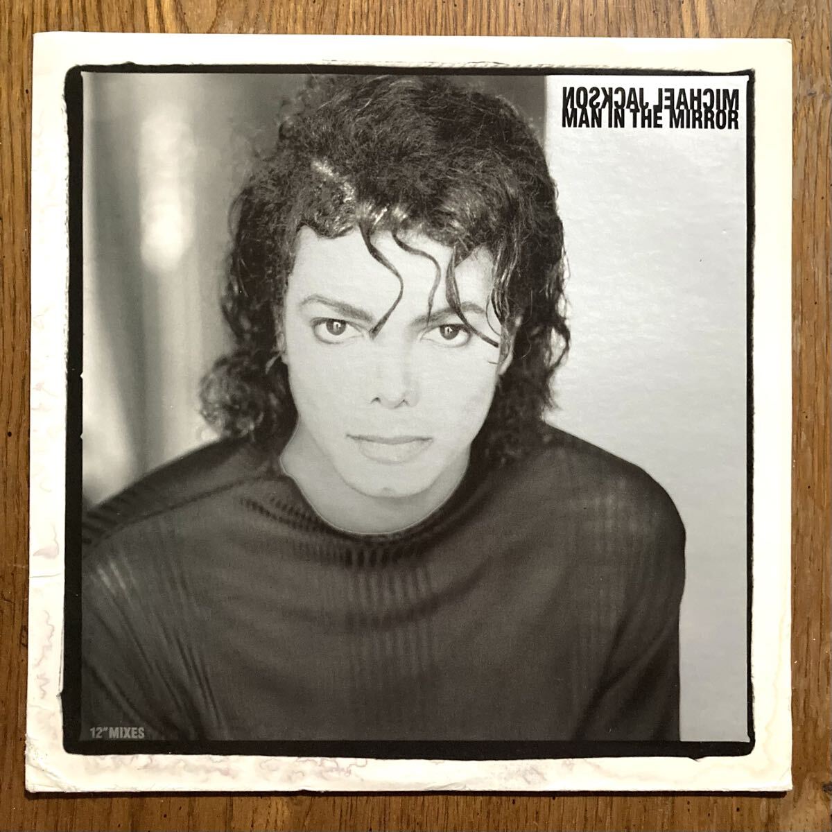MICHAEL JACKSON MAN in The Mirror US盤 7インチシングル スリーブ