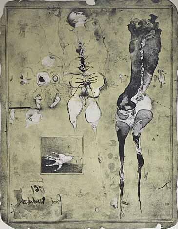 真作】【WISH】ヴンダーリッヒ PAUL WUNDERLICH 大作 リトグラフ 〇