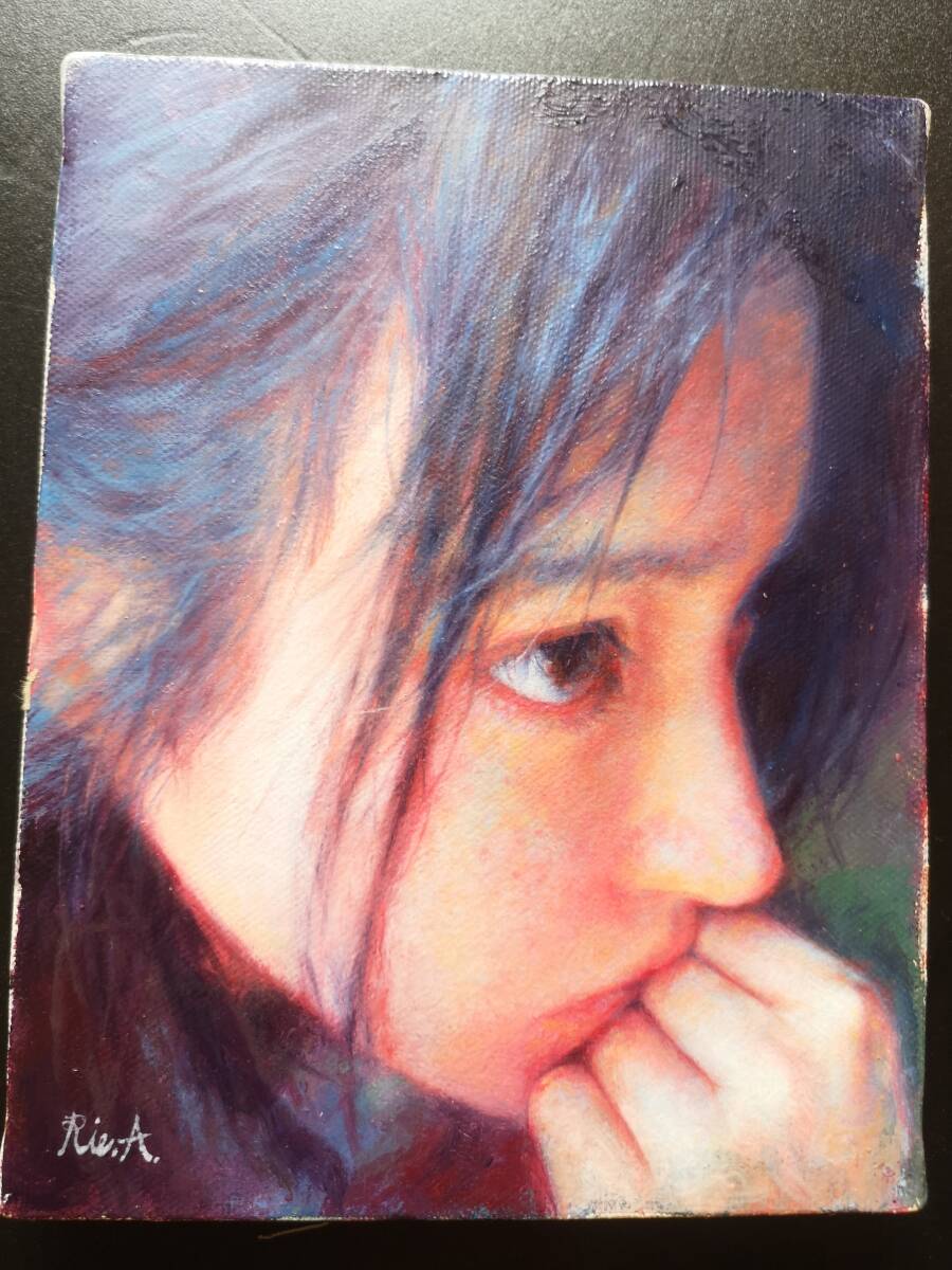 中古】□ 岡本 太郎 □ 《 未来を見た 》 □ 油彩肉筆画の落札情報詳細