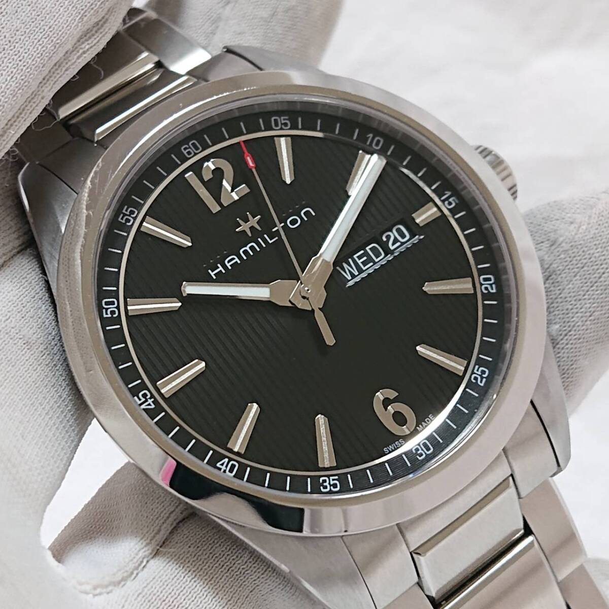 美品 Hamilton ハミルトン ブロードウェイ DAY DATE QUARTZ H43311985