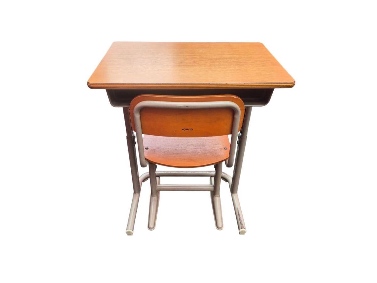 中古】KOKUYO/コクヨ 学校机椅子セット☆166～179cm サイズ1号/学習
