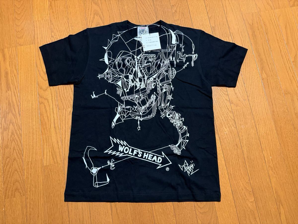 中古】ウルフズヘッド WOLF'S HEAD レザー スタッズ リストバンド