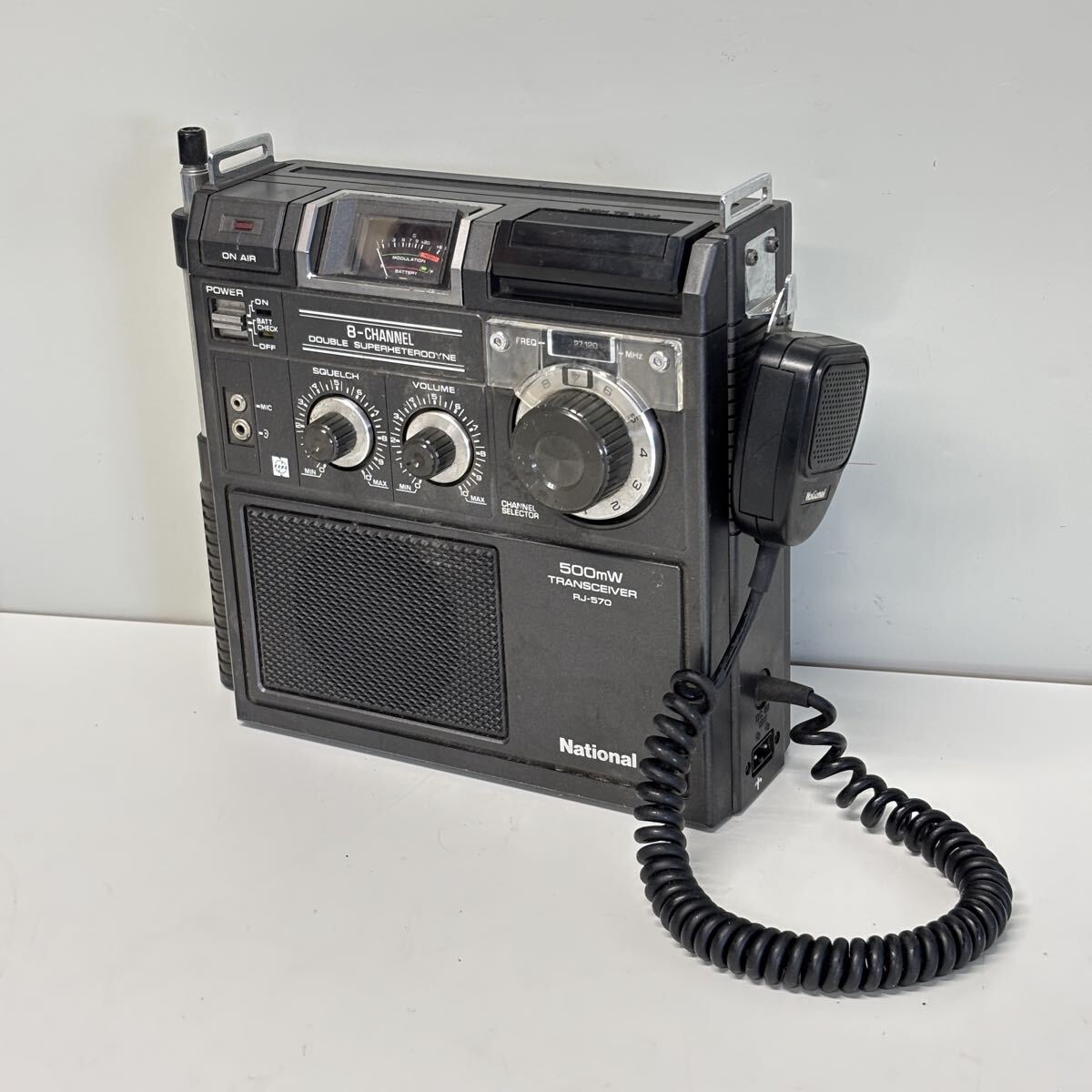 National トランシーバー ペア レトロ 昭和レトロ National ナショナル ダイヤル式チャンネル テレビ