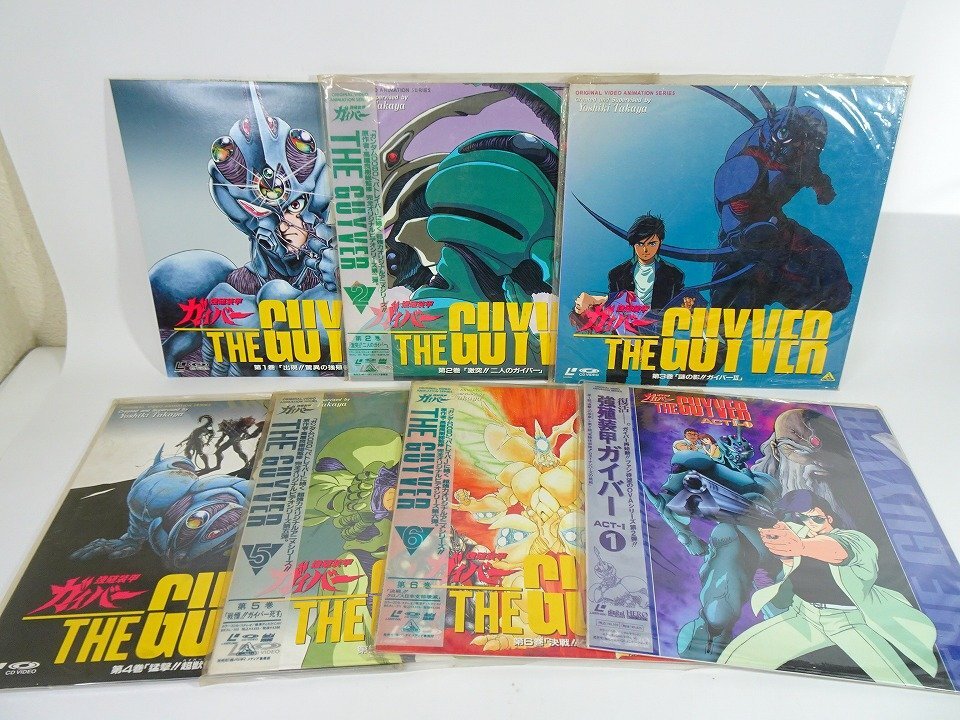 LD 強殖装甲ガイバー OVAシリーズ1期3巻セット 2、3、5巻帯付 THE